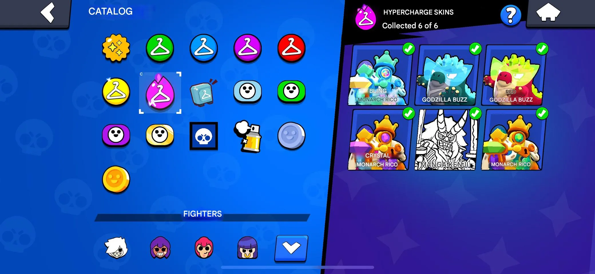 BS1910 40356 Trophies | 93 Brawlers | 20 Hypercharges | Maxed Brawlers Skins |  Catalog Max Power Profile 